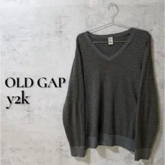 00s OLDGAP Archive BORDER long Knit y2k