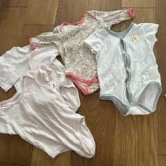 肌着　サイズ70.80 長袖ロンパース 半袖ロンパース
