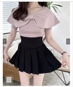 パールリボンニットトップス [dr672a]