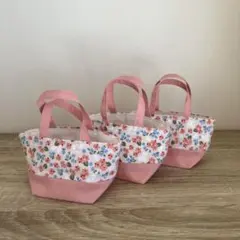 プチギフト用　ミニトートバッグ　3個セット