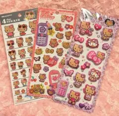 ハローキティ 日焼け 平成はっぴーフォン 4サイズステッカー マシュマロシール