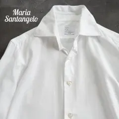 Maria Santangelo マリアサンタンジェロ　ワイドカラーシャツ　白のサムネイル