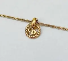 【極美品】Dior ネックレス　ゴールド　ロゴ　ビンテージ