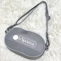 【美品】 レスポートサック 2way ボディバック ベルトバッグ ポーチ グレーのサムネイル
