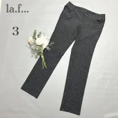ラエフ＊チェックパンツ　ストレッチ　きれいめ　オフィス　通勤　レディース　Ｌ相当のサムネイル