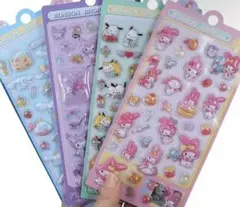 ボンボンドロップシール　うるちゅる　3D ぷっくり　ぷくぷく　4枚