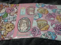 スイパラ パラダイスカフェ おぱんちゅうさぎ★きみまろ クリアファイル3枚