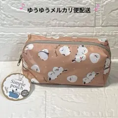 シマエナガ　シンプルポーチ　メイクポーチ　コスメポーチ　ペンケース　ポーチのサムネイル