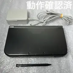 【動作品】Newニンテンドー3DSLL 本体メタリックブラック　充電器セット