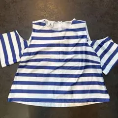 PINKO ボーダー柄 オープンショルダー トップス　38のサムネイル
