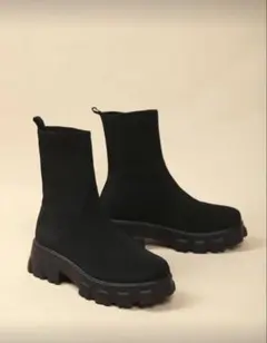 ニットブーツ 24.5