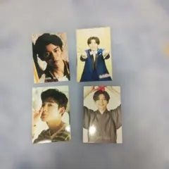 長尾謙杜トレカカード4枚セット