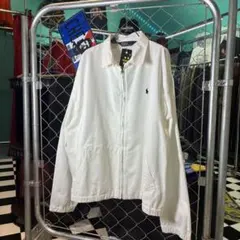 90s Polo Ralph Lauren スウィングトップ　コットン　白　XL