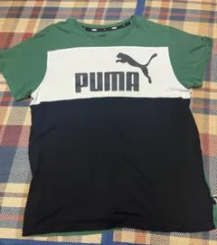 PUMA Tシャツ 160cm グリーン×ホワイト×ブラックのサムネイル