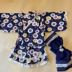 花柄甚平セット 100センチ