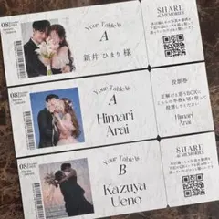 【1枚65円~♡⁺₊⋆】結婚式 ウェディング エスコートカード 席札 投票用紙