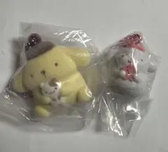 ポムポムプリン ガチャ キーホルダー 2点セット