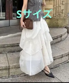 Sサイズ試着のみ【Yuna企画】ランダムティアードスカート S
