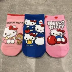 新品　サンリオ マイキティ　キッズ靴下 3足組15~20cm