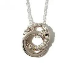 4℃ピンクシルバーネックレス