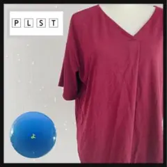 PLST トップス　Mサイズ　レディース　ワインレッドのサムネイル