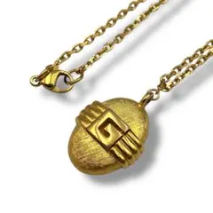 美品 GIVENCHY ジバンシー ネックレス Gロゴ ヴィンテージ ゴールド