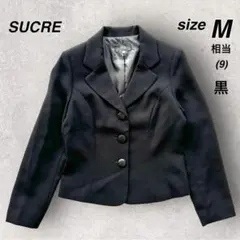 【SUCRE】 シュクル ジャケット 黒 ブラック ポリエステル フォーマル 2