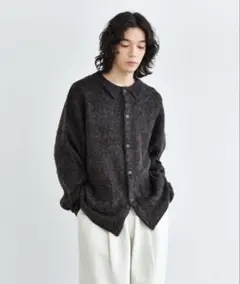 SINSS シャギーニットポロカーディガン