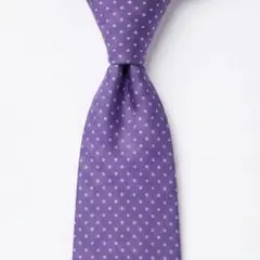 Franco Valentino ネクタイ パープル ドット柄 シルク100%