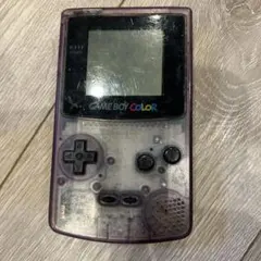 ゲームボーイカラークリアパープル　※スタートボタンが押せない