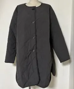 ほぼ未使用　チャコール　ダークブラウン　zootie キルティングコートL