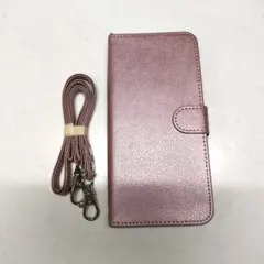 【即購入OK♥】ピンクスマホケース カードポケット ストラップ 2種付き