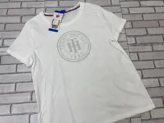 （63）トミー ヒルフィガー レディース 半袖 Tシャツ ホワイト Lのサムネイル