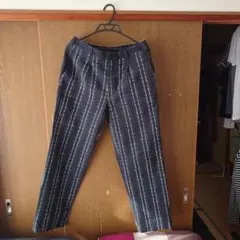 EDIFICE　ストライプ　チェック　柄　パンツ　48