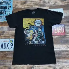 鬼滅の刃 アニメTシャツ 炭治郎 禰豆子 伊之助 善逸 ブラック M 古着