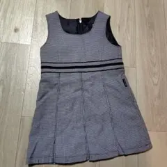 COMME CA ISM 千鳥柄 ノースリーブワンピース 100A