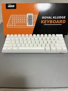Royal Kludge RK61 メカニカルキーボード ホワイト 茶軸