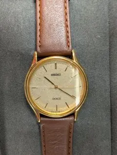 k*7様 SEIKO DOLCE 腕時計 ブラウンレザー
