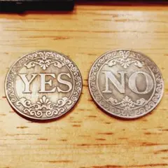 コイン yes no 1枚 直径2.4cm