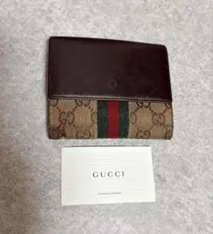 赤*猿様 正規品GUCCI シェリーライン二つ折り財布