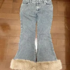 00s y2k 平成ギャルグランジ フレアパンツ デニム