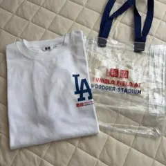UNIQLO Dodgers Tシャツ 2枚セット クリアバッグ付き - メルカリ
