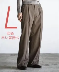 TECH WOOL GABARDINE STRAIGHT SLACKS Lのサムネイル