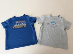 モンベル 半袖 Tシャツ 90cm 2枚　montbell 速乾 くま バス　車