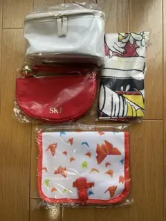 SK-II ノベルティ スカーフ、ポーチ 4点セット