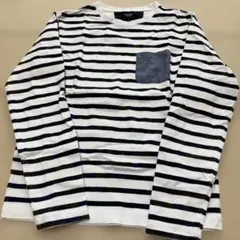 BEAMS ストライプ 長袖カットソー