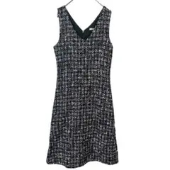 ZOCIYA ゾシヤ ツイードワンピース Sサイズ Vネック ジャンパースカート