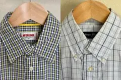 まとめ売り！McGregor & Aqua Blues チェック柄 シャツ S