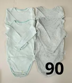 UNIQLO　ユニクロ　ベビー肌着　長袖ボディスーツ　サイズ90　4枚セット