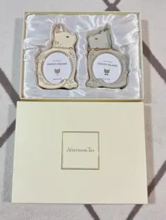 Afternoon Tea 猫フォトフレーム 2個セット